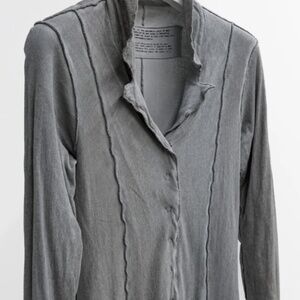 Rundholz Black Label Light Blue Mesh Distressed Cardigan